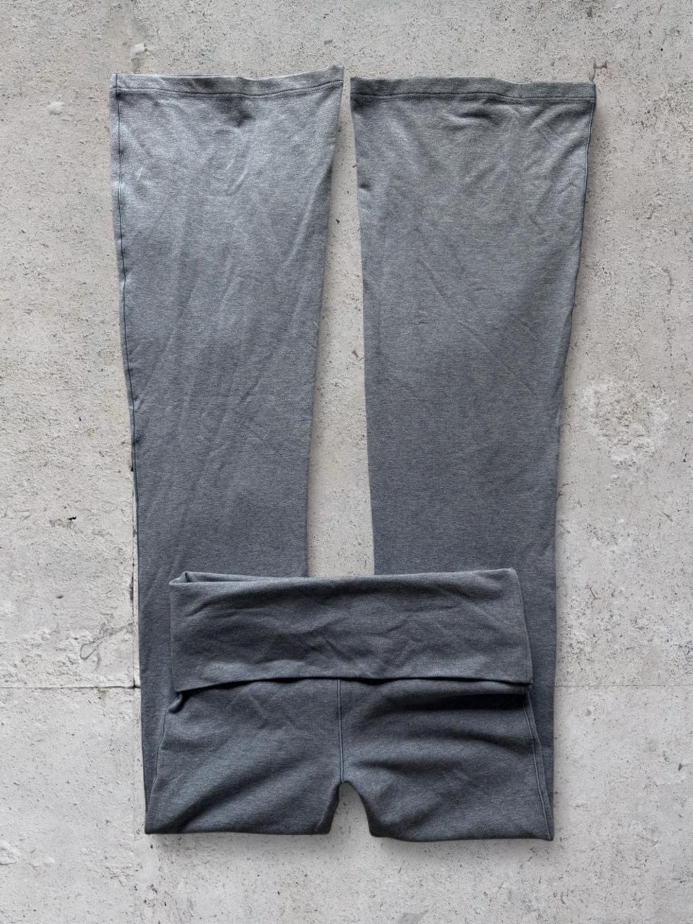 victoria's secret PINK grey flared fold over yoga pants